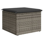 HKH Banco de Jardim com Almofadão 55x55x37 Cm Vime Pe - Cinzento