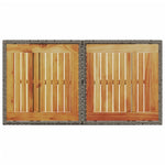 HKH Mesa de Jardim 100x55x73 Cm Vime Pe/madeira de Acácia - Cinzento