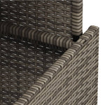 HKH Mesa de Jardim 100x55x73 Cm Vime Pe/madeira de Acácia - Cinzento