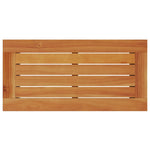 HKH Mesa Apoio Jardim C/ Tampo Madeira 58x27,5x55 Cm Vime Pe Cinza - Cinzento