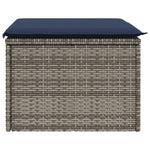 HKH Banco de Jardim com Almofadão 55x55x37 Cm Vime Pe - Cinzento