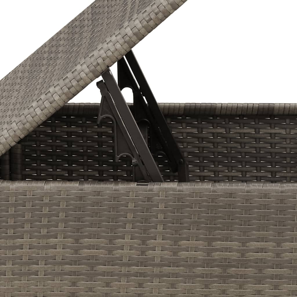 HKH Banco de Jardim com Almofadão 55x55x37 Cm Vime Pe - Cinzento