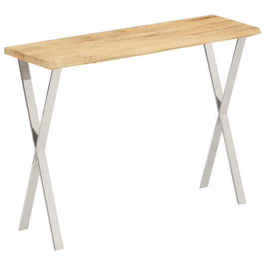 Mesa consola HKH con borde vivo de madera de mango maciza