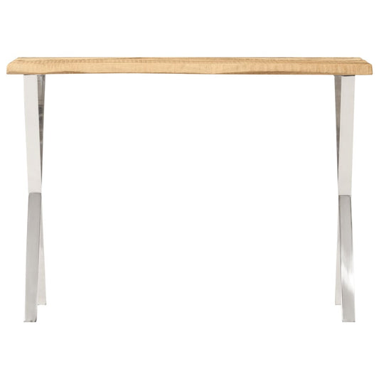 Mesa consola HKH con borde vivo de madera de mango maciza