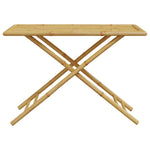 HKH Mesa de Jardim Dobrável 110x55x75 Cm Bambu - Marrom