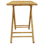 HKH Mesa de Jardim Dobrável 110x55x75 Cm Bambu - Marrom