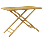 HKH Mesa de Jardim Dobrável 110x55x75 Cm Bambu - Marrom