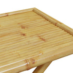 HKH Mesa de Jardim Dobrável 110x55x75 Cm Bambu - Marrom