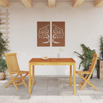 HKH Mesa de Jantar P/ Jardim Madeira de Acácia Maciça - Marrom