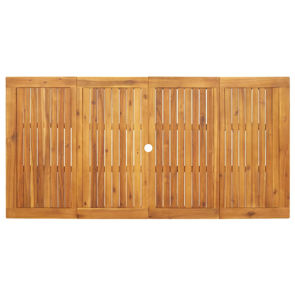 HKH Mesa de Jantar P/ Jardim Madeira de Acácia Maciça - Marrom