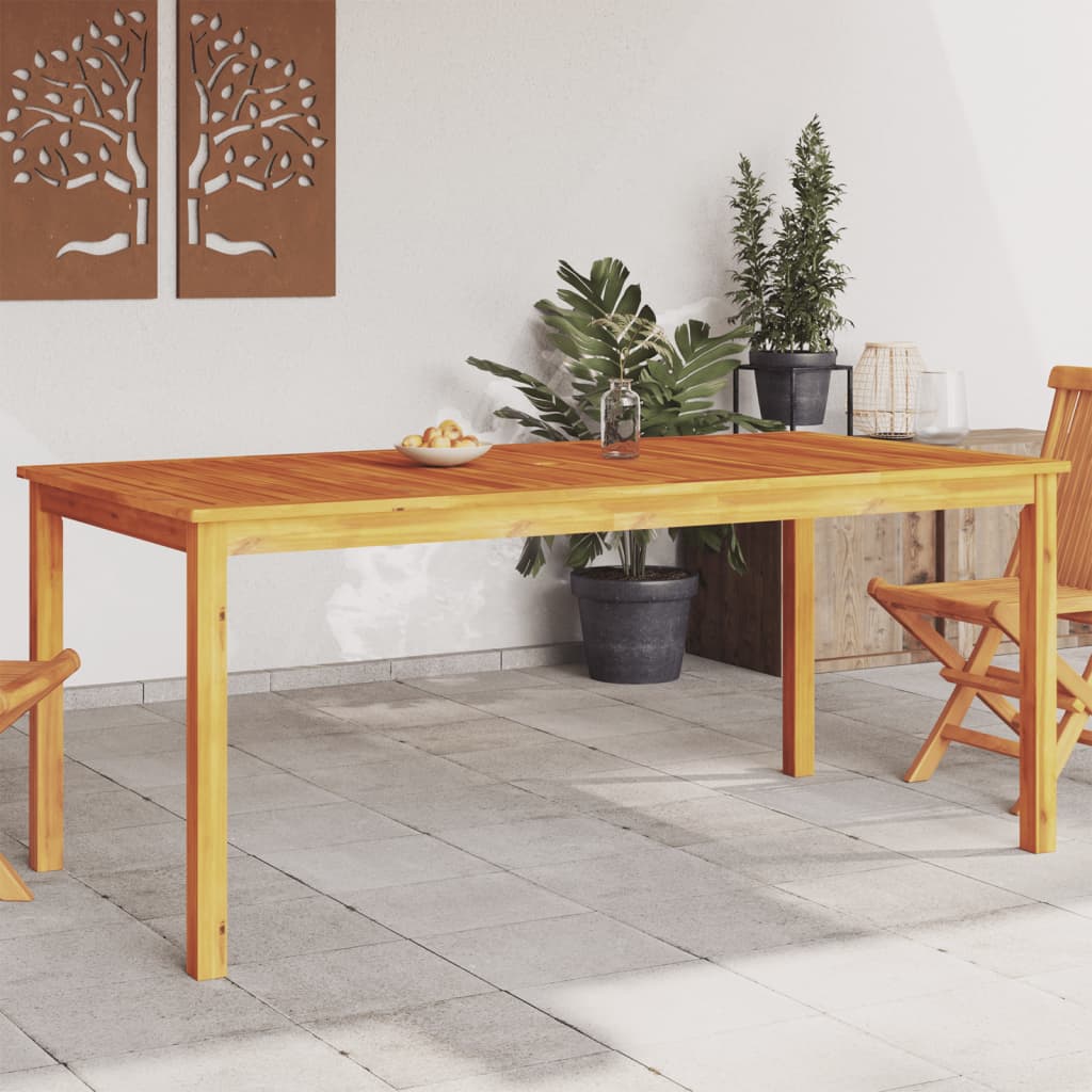 HKH Mesa de Jantar P/ Jardim Madeira de Acácia Maciça - Marrom