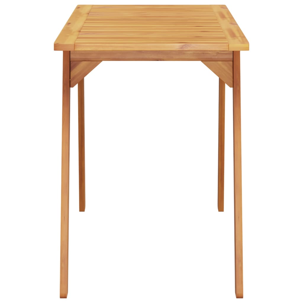 HKH Mesa de Comedor Para Jardín 110x56x75 Cm Madera de Acacia Maciza - Marrón