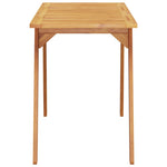 HKH Mesa de Comedor Para Jardín 110x56x75 Cm Madera de Acacia Maciza - Marrón