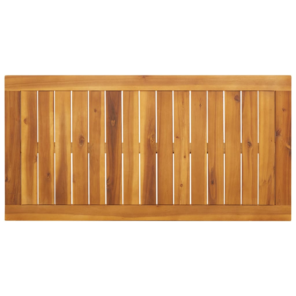 HKH Mesa de Comedor Para Jardín 110x56x75 Cm Madera de Acacia Maciza - Marrón