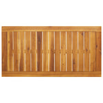 HKH Mesa de Comedor Para Jardín 110x56x75 Cm Madera de Acacia Maciza - Marrón