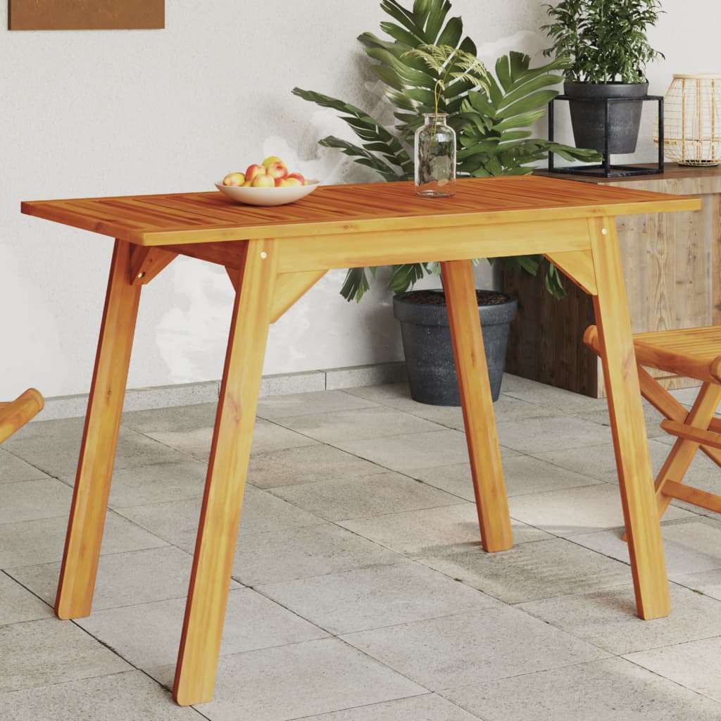 HKH Mesa de Jantar P/ Jardim 110x56x75 Cm Madeira de Acácia Maciça - Marrom