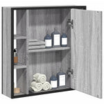 HKH Armario Baño C/ Espejo Sonoma - Gris