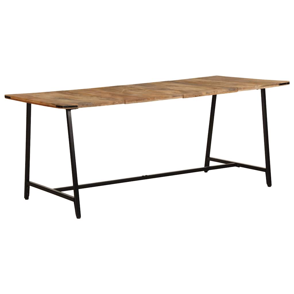 HKH Mesa de Comedor de Madera Maciza de Mango