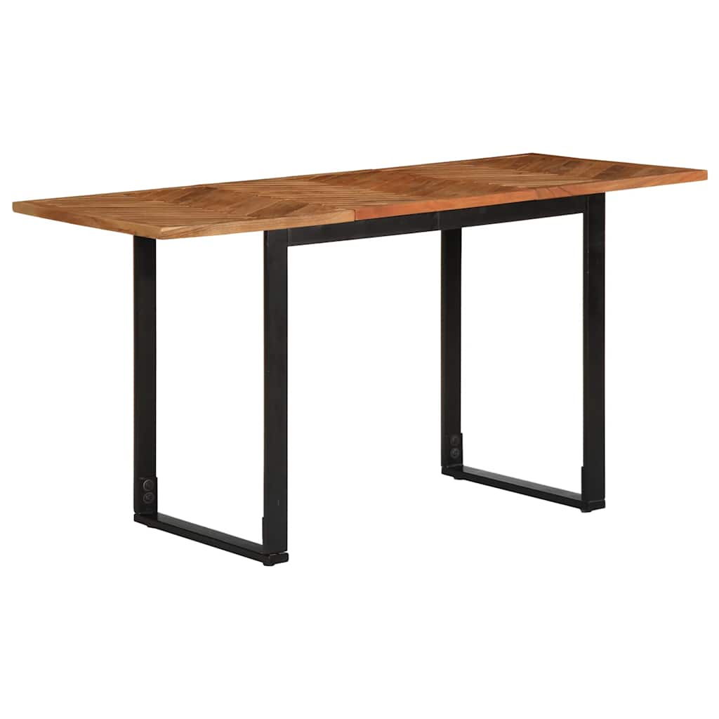Mesa de comedor de acacia de madera maciza HKH