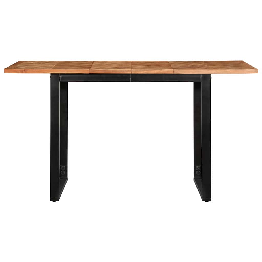 Mesa de comedor de acacia de madera maciza HKH
