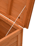 HKH Caixa De Arrumação Para Jardim 99x49,5x58,5 Cm Abeto Maciço - Marrom