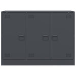 HKH Aparador Moderno em Aço Laminado A Frio com 3 Portas 99 X 39 X 73 Cm - Antracite