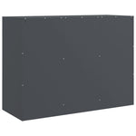 HKH Aparador Moderno em Aço Laminado A Frio com 3 Portas 99 X 39 X 73 Cm - Antracite