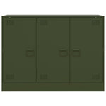 HKH Aparador Moderno em Aço Laminado A Frio com 3 Portas 99 X 39 X 73 Cm - Verde-Azeitona