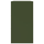 HKH Aparador Moderno em Aço Laminado A Frio com 3 Portas 99 X 39 X 73 Cm - Verde-Azeitona