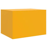 HKH Mesa de Centro Amarelo Mostarda em Aço