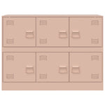 Aparador Moderno HKH de Acero Laminado en Frío con 6 Tiradores Metálicos 99 X 39 X 73 Cm - Rosa