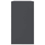 HKH Aparador Moderno em Aço Laminado A Frio com 6 Puxadores de Metal 99 X 39 X 73 Cm - Antracite