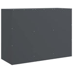 HKH Aparador Moderno em Aço Laminado A Frio com 6 Puxadores de Metal 99 X 39 X 73 Cm - Antracite