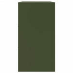 HKH Aparador Moderno em Aço Laminado A Frio com 6 Puxadores de Metal 99 X 39 X 73 Cm - Verde-Azeitona