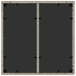HKH Mesa de Jardín C/ Tapa de Cristal 90x90x75cm Ratán Pie Gris Claro - Gris