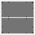 HKH Mesa de Jardim com Tampo de Vidro 90x90x75 Cm Vime Pe - Branco