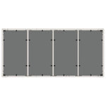 HKH Mesa de Jardín con Tapa de Vidrio 190x90x75 Cm Mimbre PE - Blanco