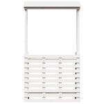 HKH Mesa de Bar para Exterior com Telhado Madeira Maciça - Branco