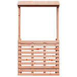 HKH Mesa de Bar Exterior C/ Telhado 112,5x57x195,5cm Madeira Maciça - Marrom