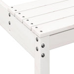 HKH Mesa de Piquenique Madeira de Pinho Maciça - Branco