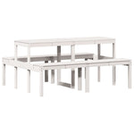 HKH Mesa de Piquenique Madeira de Pinho Maciça - Branco
