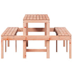 Mesa de picnic HKH Madera de Douglas maciza - Marrón