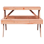 HKH Mesa de Piquenique 105x134x75 Cm Madeira de Douglas Maciça - Marrom