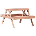HKH Mesa de Piquenique 105x134x75 Cm Madeira de Douglas Maciça - Marrom