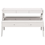 HKH Mesa de Piquenique P/ Crianças 88x97x52 Cm Pinho Maciço - Branco