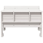 HKH Mesa de Piquenique P/ Crianças 88x122x58 Cm Pinho Maciço - Branco