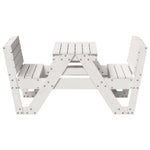 HKH Mesa de Piquenique P/ Crianças 88x122x58 Cm Pinho Maciço - Branco