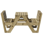 HKH Mesa de Piquenique para Crianças 88x122x58 Cm Pinho Impregnado - Marrom