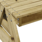 HKH Mesa de Piquenique para Crianças 88x122x58 Cm Pinho Impregnado - Marrom