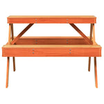 HKH Mesa de Piquenique 105x134x75 Cm Pinho Maciço Castanho-mel - Marrom